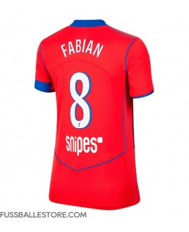 Günstige Paris Saint-Germain Fabian Ruiz #8 3rd trikot Damen 2025-26 Kurzarm